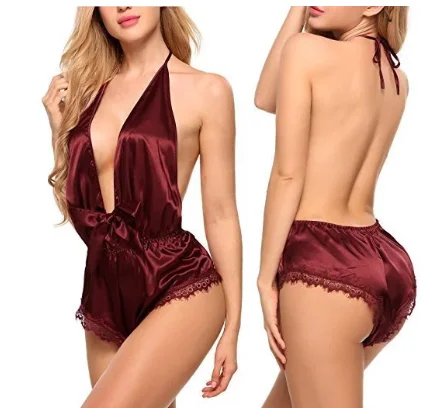 

Hot selling women's sleepwear sexy style one piece women's shorts sleepwear, Custom