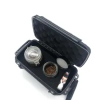 

Weed Tobacco Storage Smell proof Smoking Kit Space Case for Herb with lock