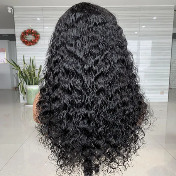 

wholesale vendor customized luxurious long virgin cuticle aligned hair hd lace frontal wig super thin lace hot sell in American