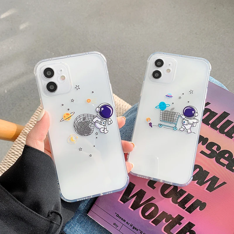 

2021 New Lovely Spaceman Cell Phone Case for Apple iPhone 12 Pro Max