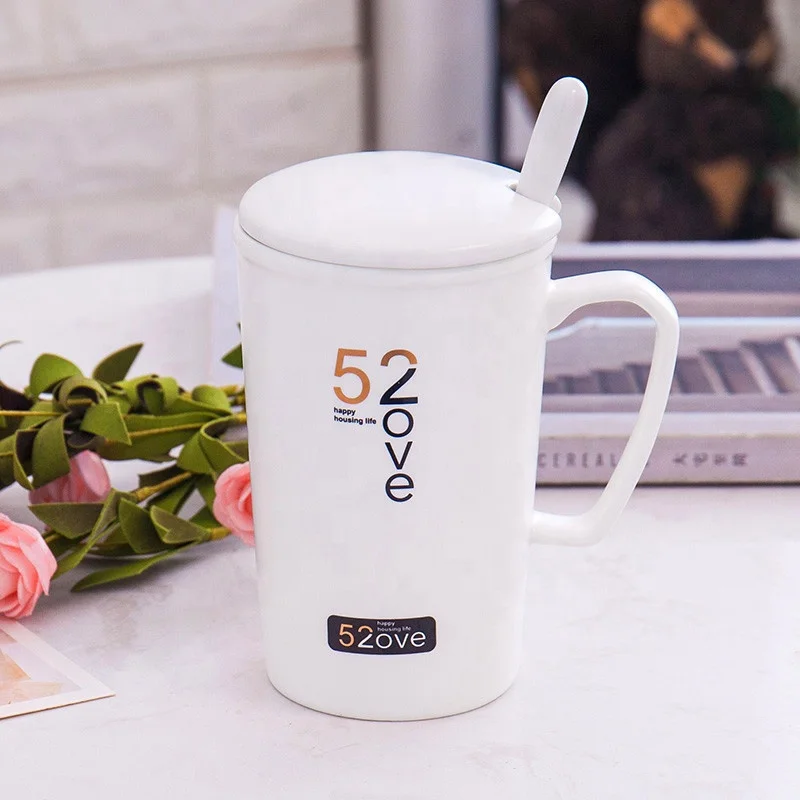 

520 Pattern Creative Ceramic Mug Advertising Promotion Gift Cup Custom Men and Women Water Cup Gift Box, As picure or customized