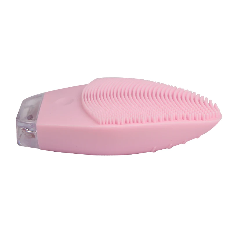 

USB Charging electric Hand-held Silicone Facial Cleansing portable device Face brush cleansing, Pink red blue