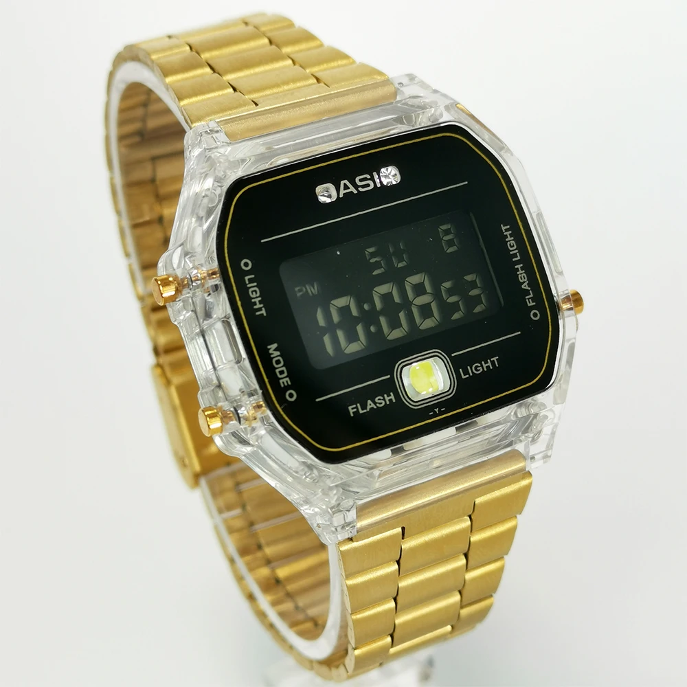 

A168D Man Flashlight Digital Watch Sport Digital Watch Waterproof Vintage Digital Watch