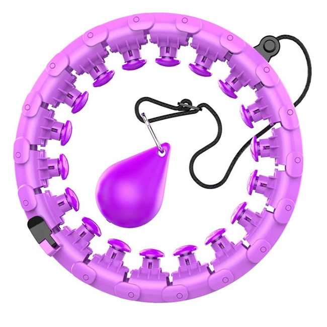 

Detachable Adjustable Weight Lose ABS Custom Size Smart Hoola Hoop Sports Fitness Hoola Hoop Ring, Pink, purple,blue