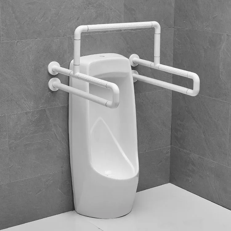bathroom-hand-grab-bars-3W006-white-quarter-angle-three-sided-gateway-frame-geometry bathroom-hand-grab-bars-3W006-white-quarter-angle-three-sided-gateway-frame-geometry