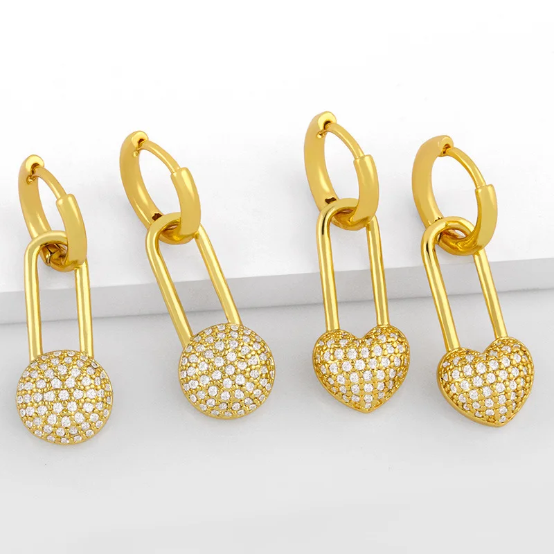 

Wholesale Personalized Handmade Custom Fashion Big Gold Heart Hoop Bamboo Earrings