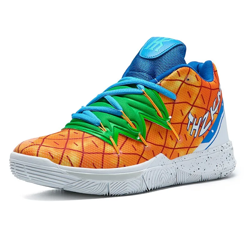 

New Arrival Fashion Sneakers Comfortable Men Sports Shoes Students High-top Orange Basketball Shoes, 5 colors