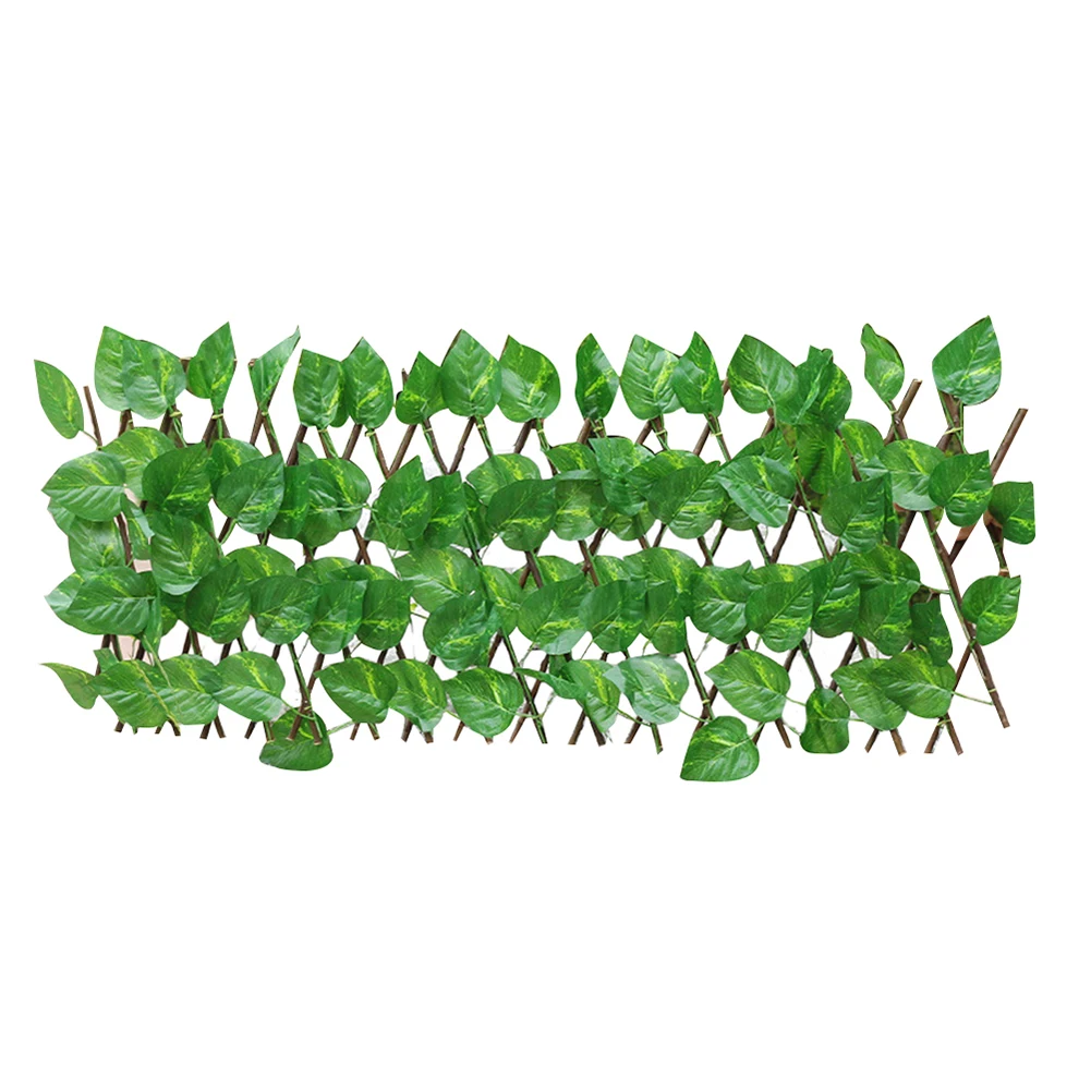 

Telescopic Solid Wood Fence Durable Retractable Simulation Fence Outdoor Garden Backyard Restaurant KTV bar Decoration Fence