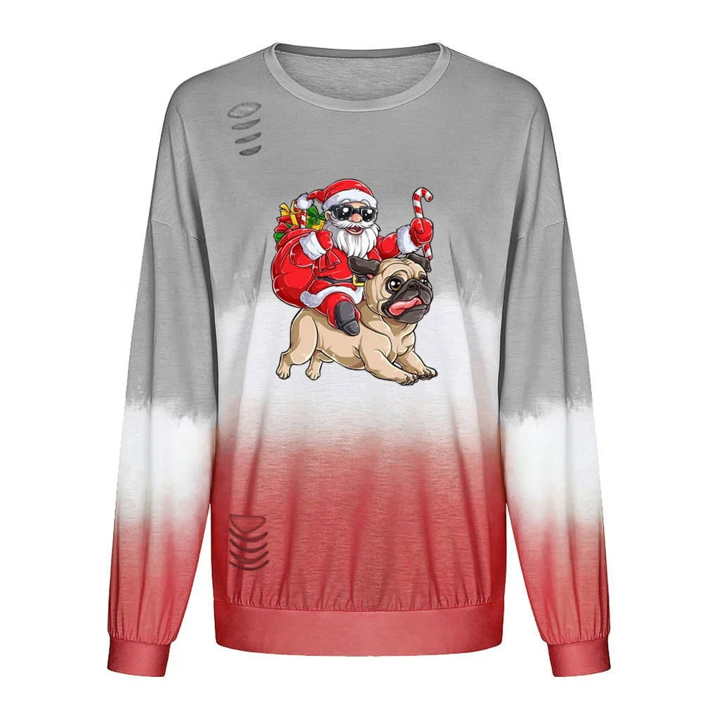 

Latest Design Women Trendy Fashion Clothing Snowman Printing Christmas 2020 Women Ladies Tops Long Sleeve T Shirt, Shown