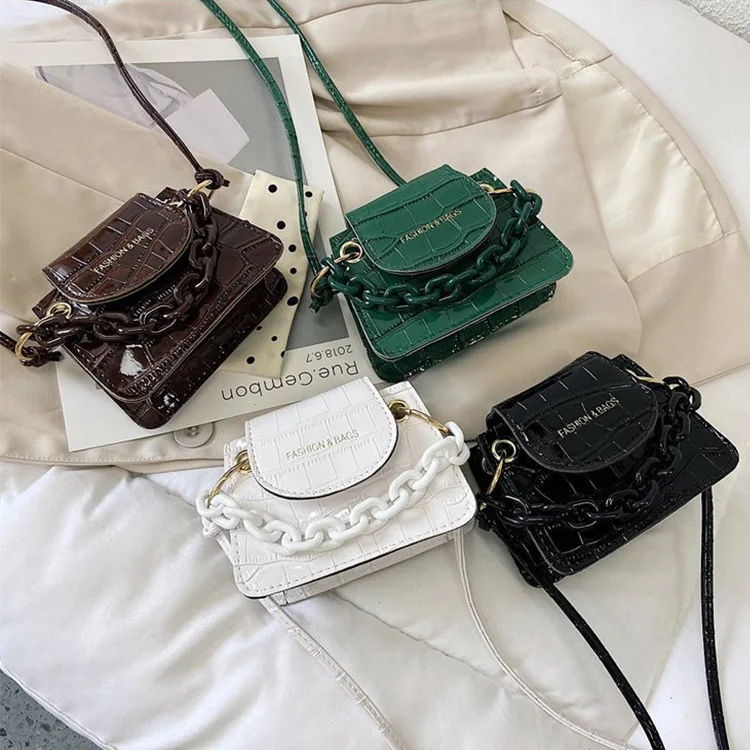 

Elegent Women Mini Crossbody Bag Ladies Hand Bags Button Leather Messenger Bag In Stock