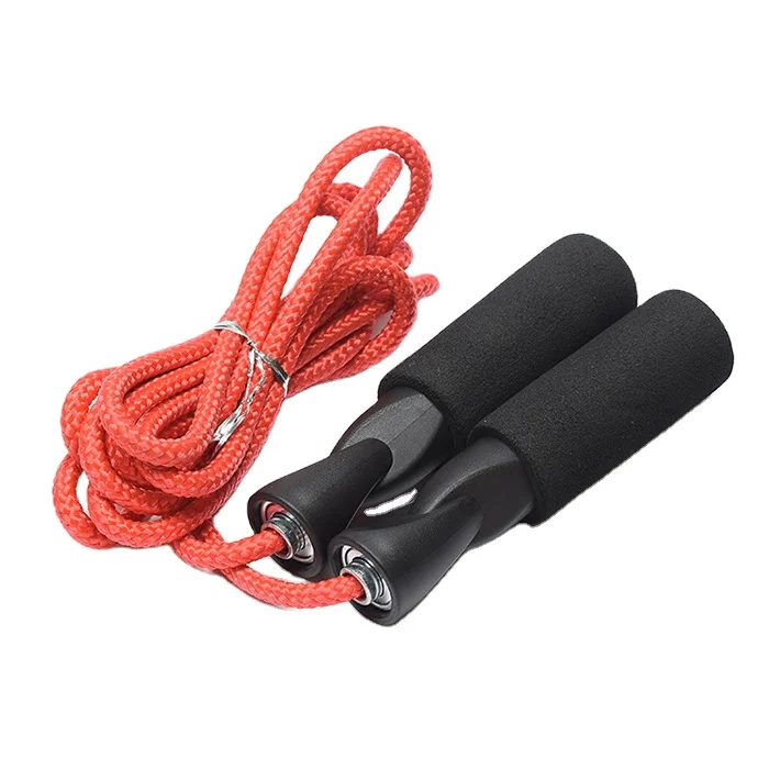 

Light polypropylene PP handle soft home gym fitness training weighted jump rope customized jump ropes, Red,yellow