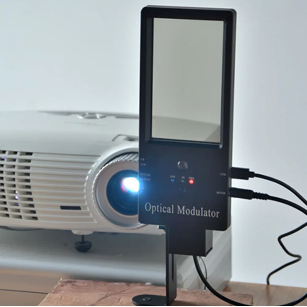 

Make Passive 3D Cinema Home Theater 3D Optical Polarizer,3D Mini Modulator,3D Polarization for Home Using for DLP Projector