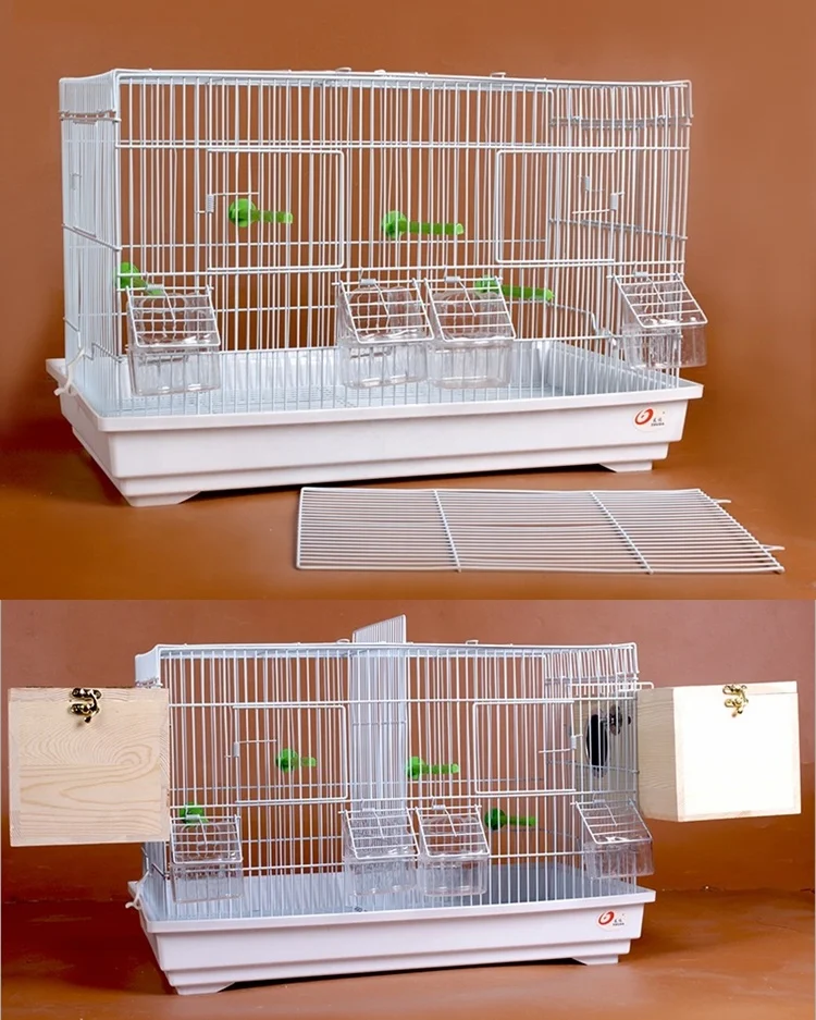 

Large Bird Parrot Cages with Middle Partition Breeding Cages, Blue/red/green/yellow