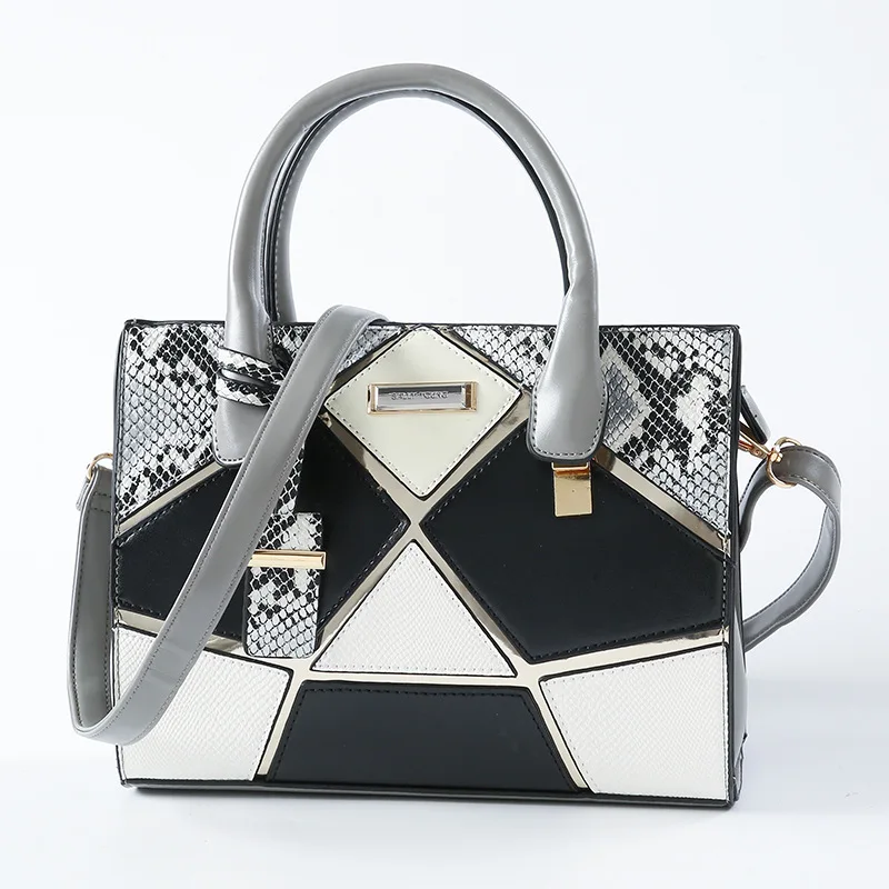 

Lingge stitching portable messenger bag Fashion trend ladies bags