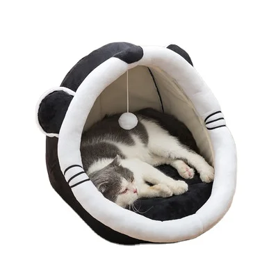 

Hot Sale House Pets Accesories Beds Washable Removable Soft Warm Cozy Cat Dog Pet Bed, Picture showed