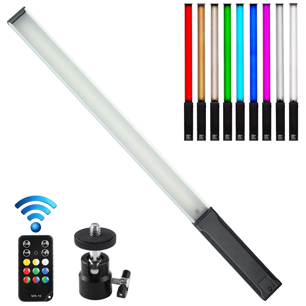 

FOTOBETTER RGB Handheld Photography Light Portable LED Video Light Wand RGB Colorful Studio Lighting Stick with Remote Control