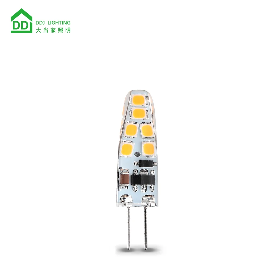 G4 LED Lamp 3w 2835SMD Bi Pin Base 12V AC/DC 360 Degrees Non-Dimmable for Indoor Lighting  Warm White
