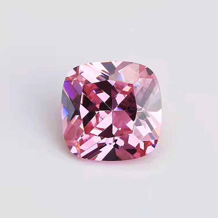 

Synthetic Pink Zircon Cushion Cut 8*8mm Cubic Zirconia Loose Gemstone Wholesale