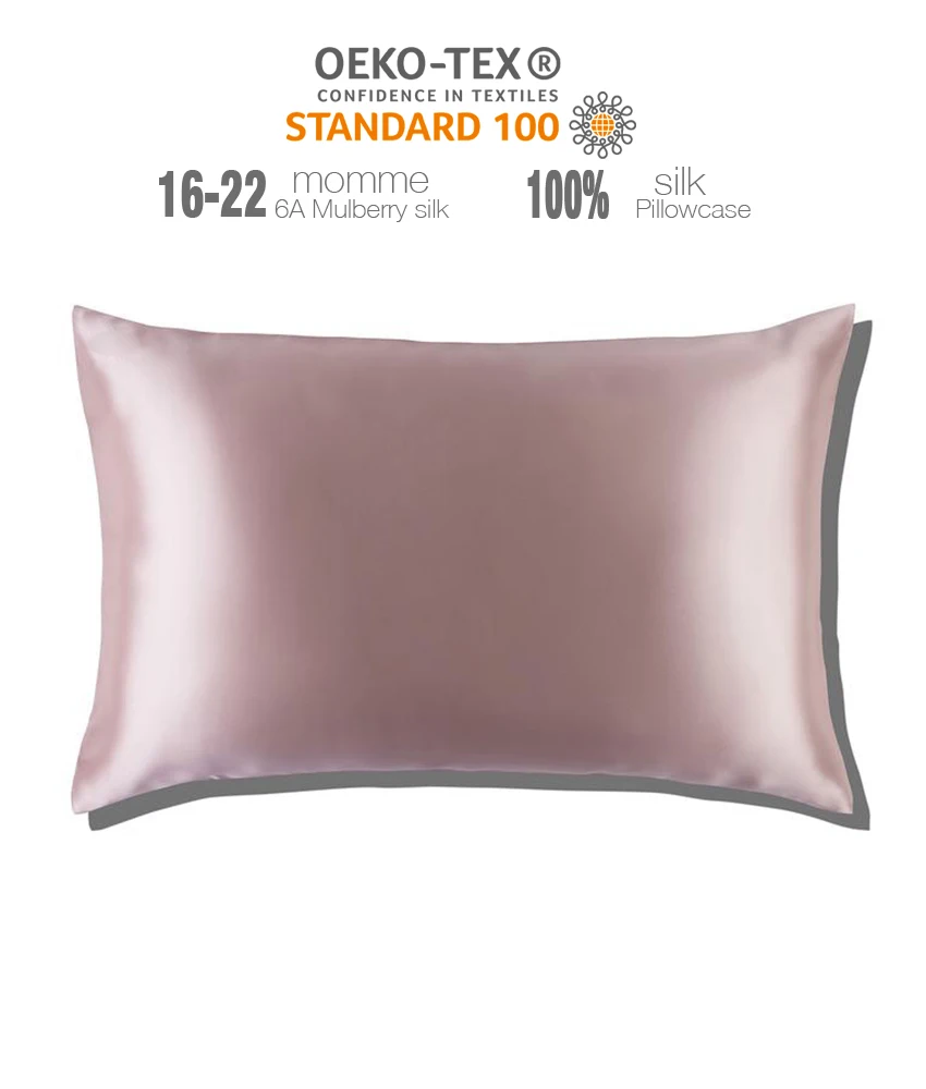 

Non-toxic 19/22/25/30 mm Accept Custom Embroidery 100% Mulberry Silk Pillowcase Pillow Case Gift Set