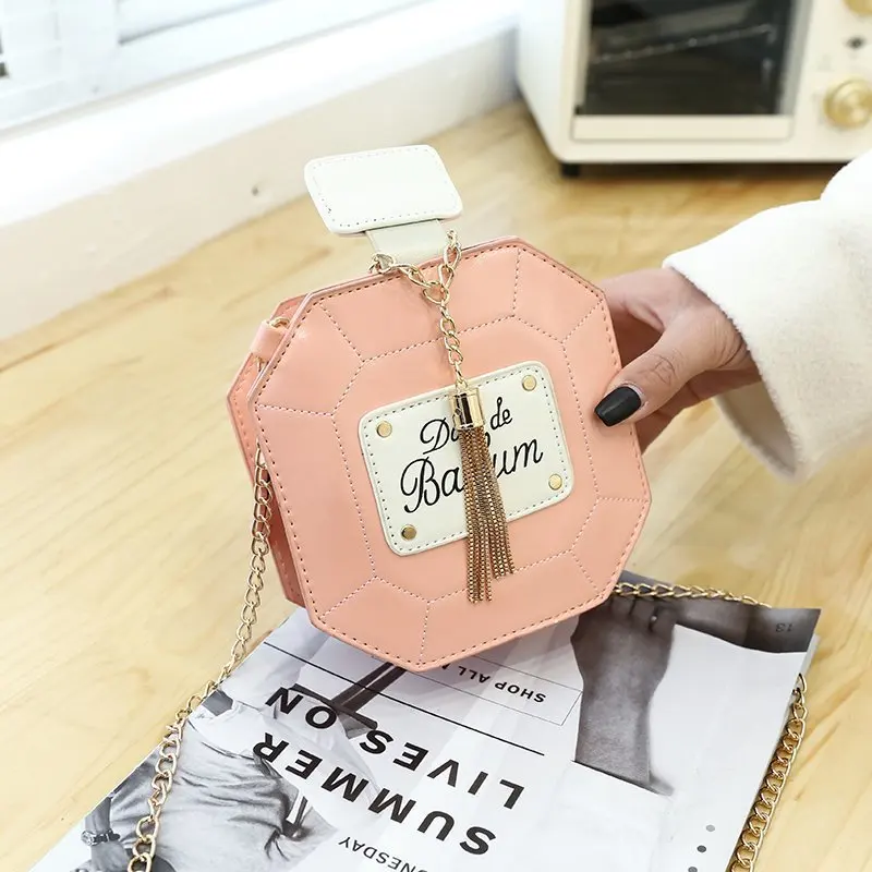 

Chic Perfume Bottle Design Chain Shoulder Bag shoulder bag handbag ladies fashion handbags, Black,white,red,golden,pink,green