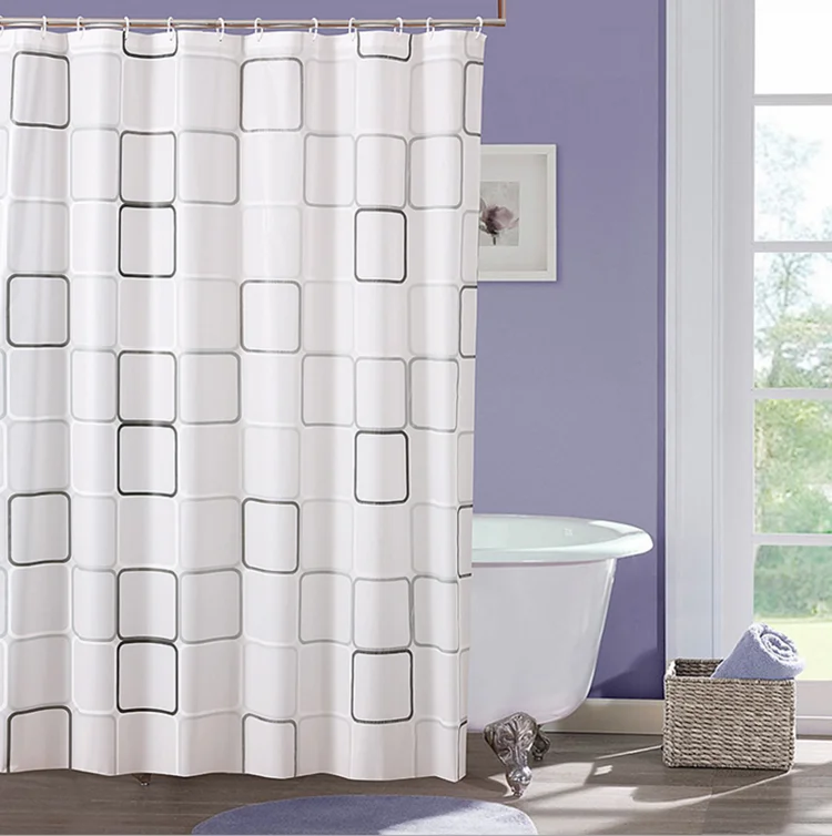 

Shower waterproof mildew-proof thick curtain square meter to send hook Bathroom curtain