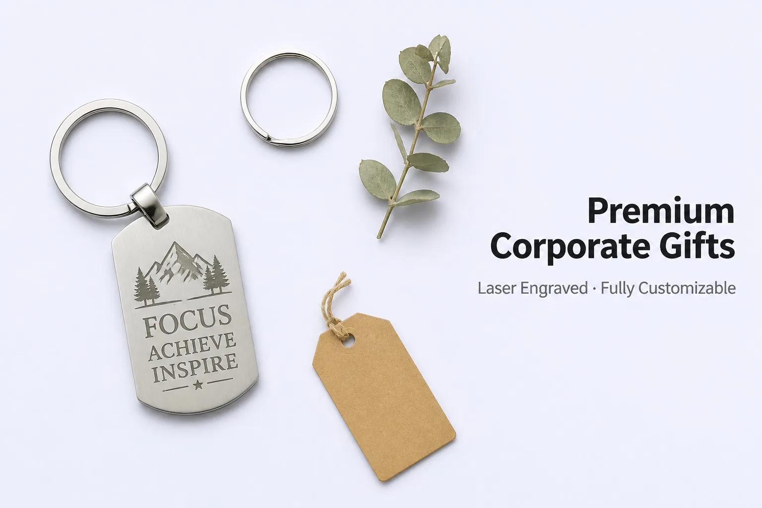 Premium Corporate Gifts &ndash; Desktop Flat Lay