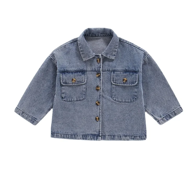 

Children Denim Jacket Coat 2021 New Spring Kids Fashion Outerwear Baby Boy Girl Jeans Coatspring jackets for kids