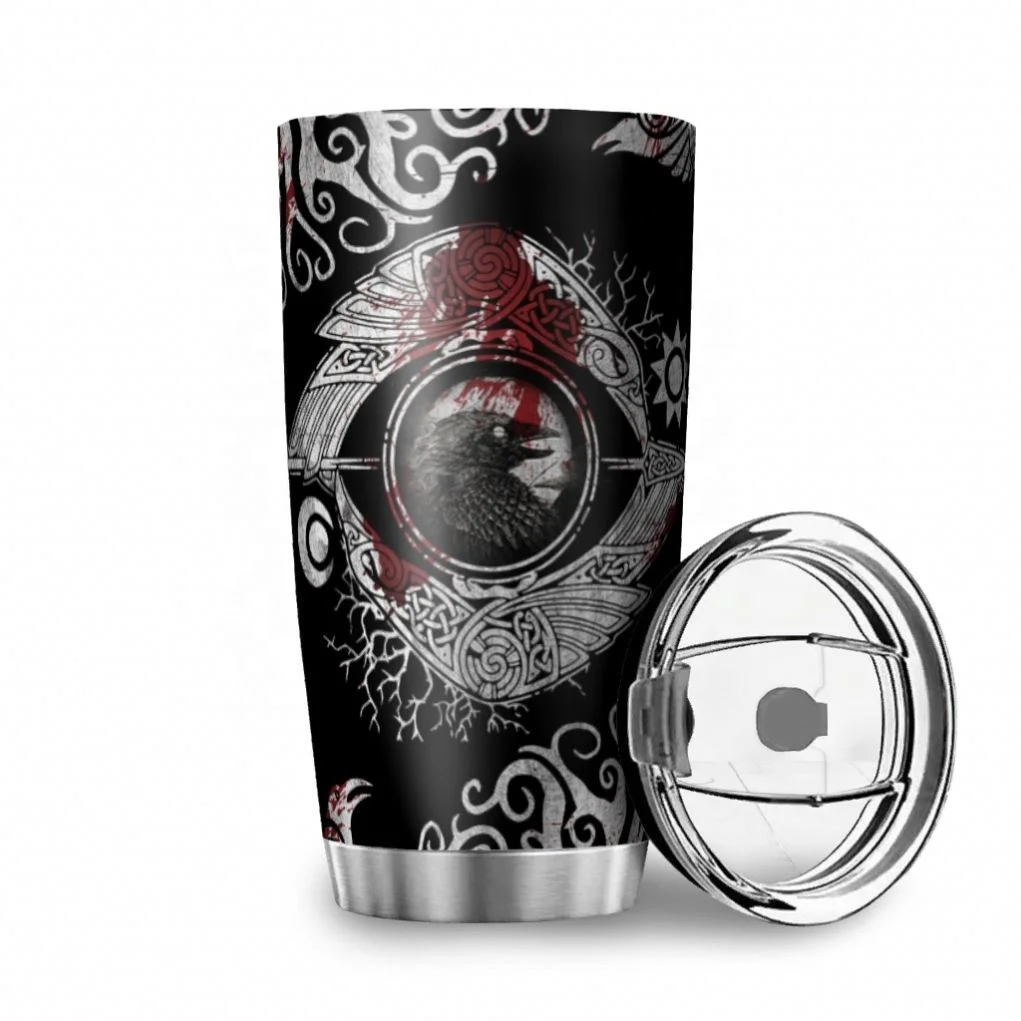 

2021 Coffee Car Cup Viking Odin Raven New Style Ceramic Cups