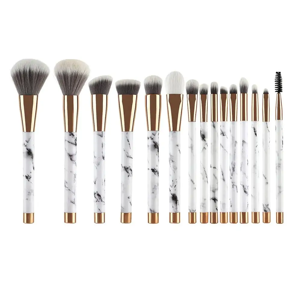 

GRACEDO Makeup Brushes 15 Pieces Makeup Brush Set Premium Face Eyeliner Blush Contour Foundation Cosmetic Brushes