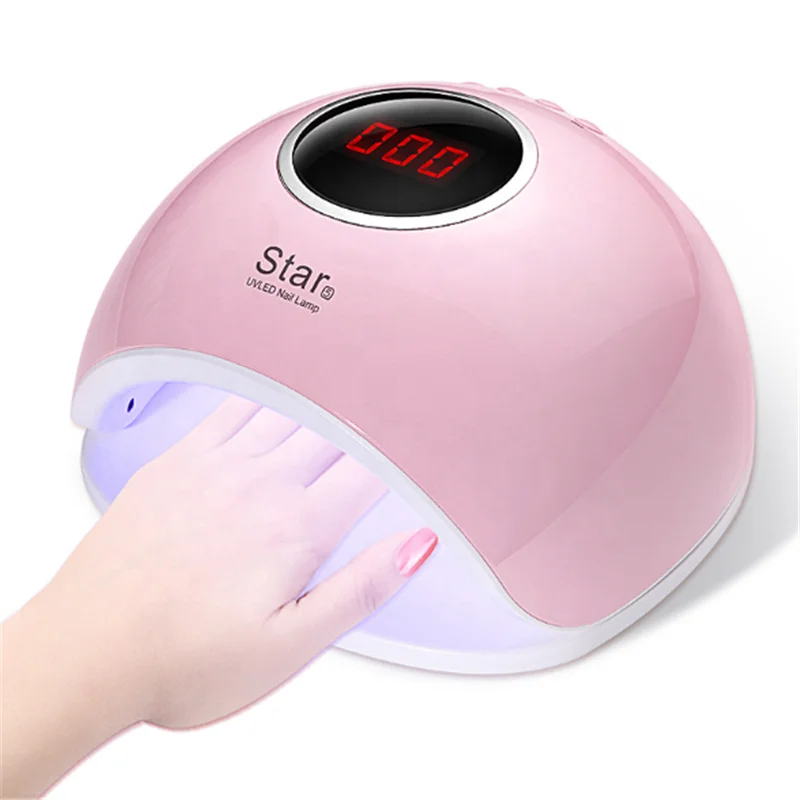 

New style 72W UV LED Lamp Fast Curing Nail Gel Nail Lamp With Auto Sensing Nail Dryer, Pink,white