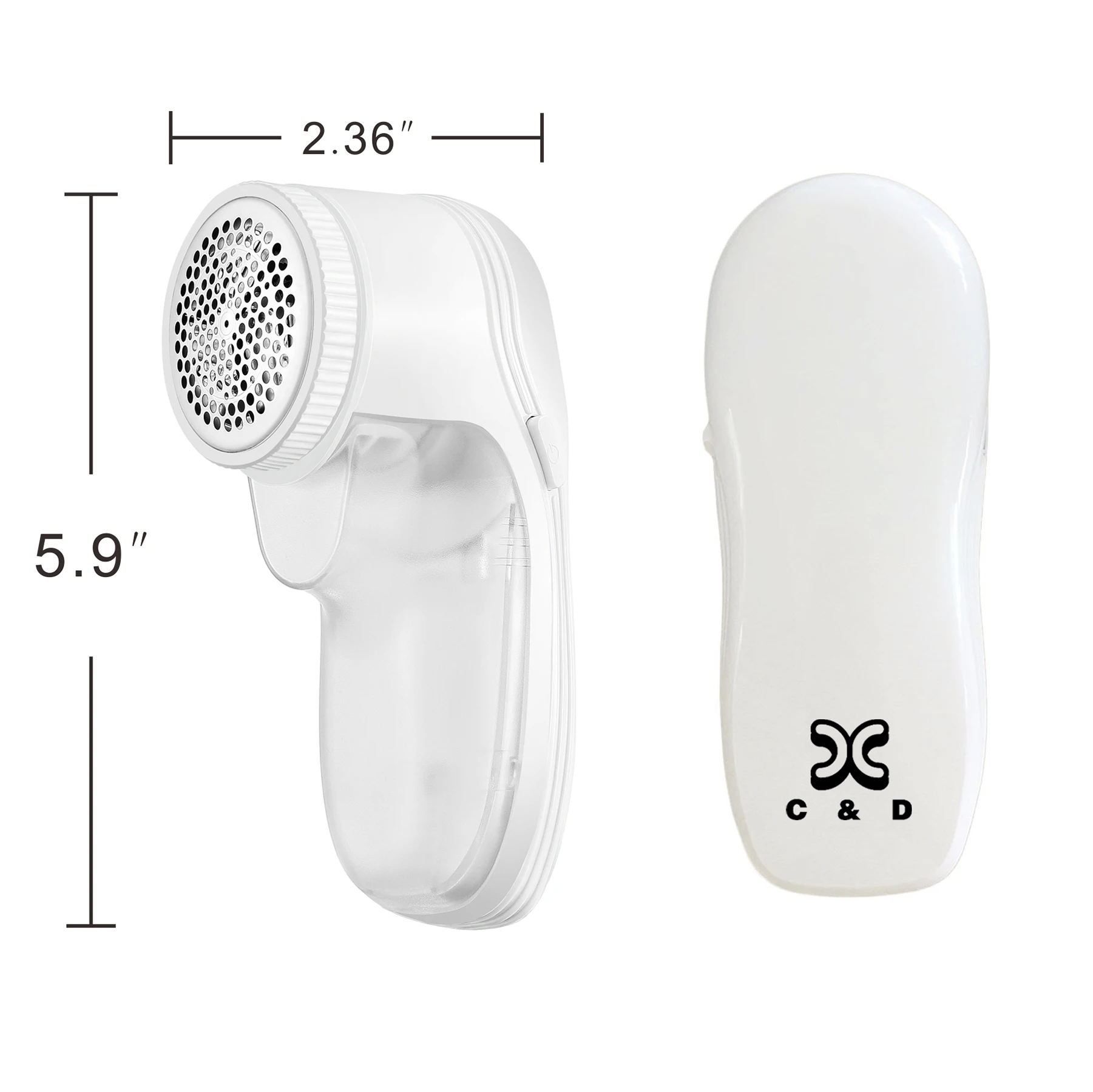 

The most popular and highly quality lint remover with battery box, White