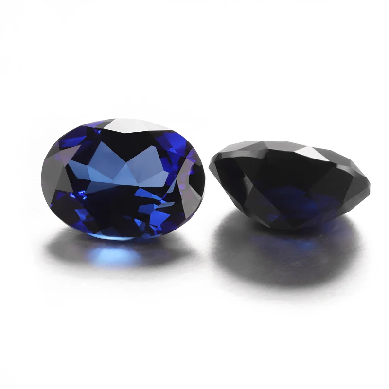 

Starsgem 10*14mm Lab Grown Sapphire Oval Shape with Loose Lab Sapphire Gemstone for Jewelry