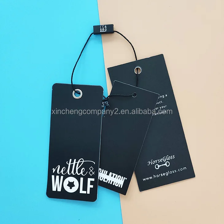 

Wholesale Custom Hang Tag Garment Paper Hangtags For Clothing Own Logo
