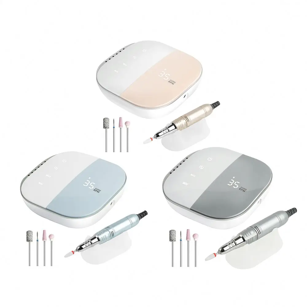 

2021 latest type electric nail drill 35000rpm portable nail machine manicure pedicure machine