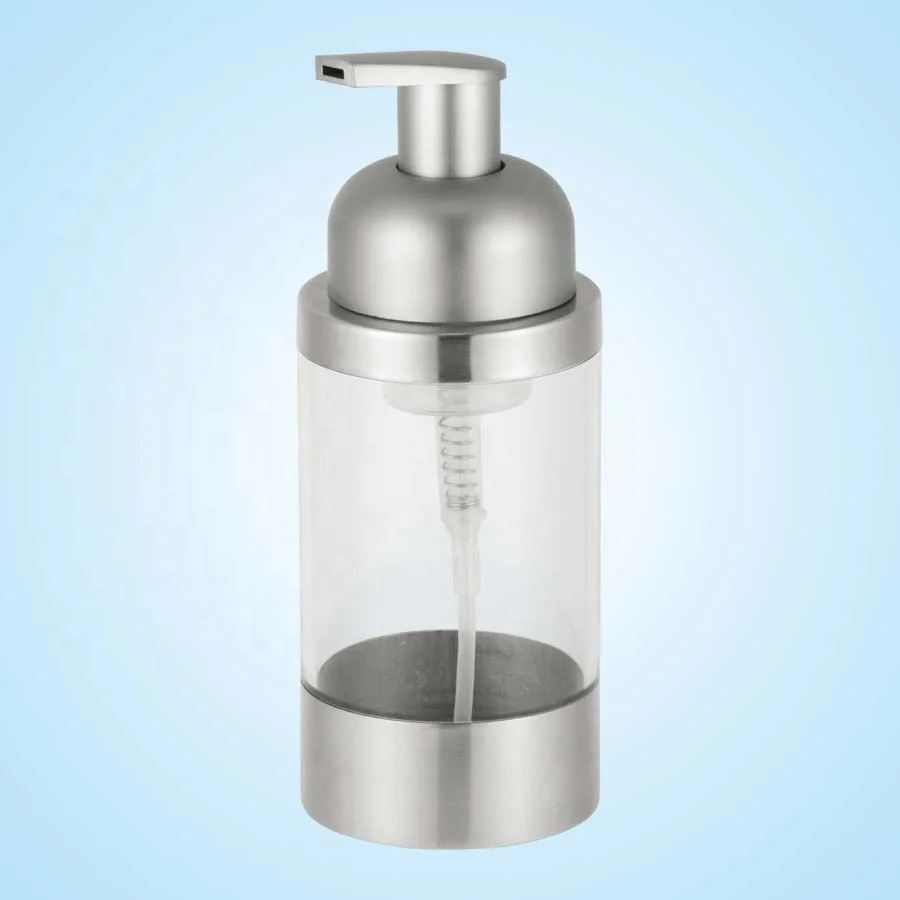 Modern Design Plastic Bottle Cosmetic Liquid Soap Packaging Replacement Soap Dispenser Bottle With Foam Dispenser Pump