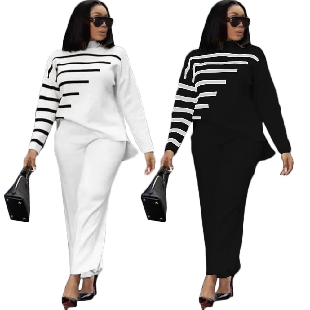 

FJ1302 fall 2021 clothing two piece set women long sleeve top and pants suits tracksuit 2 piece sets for womens fashion outfits, Picture color