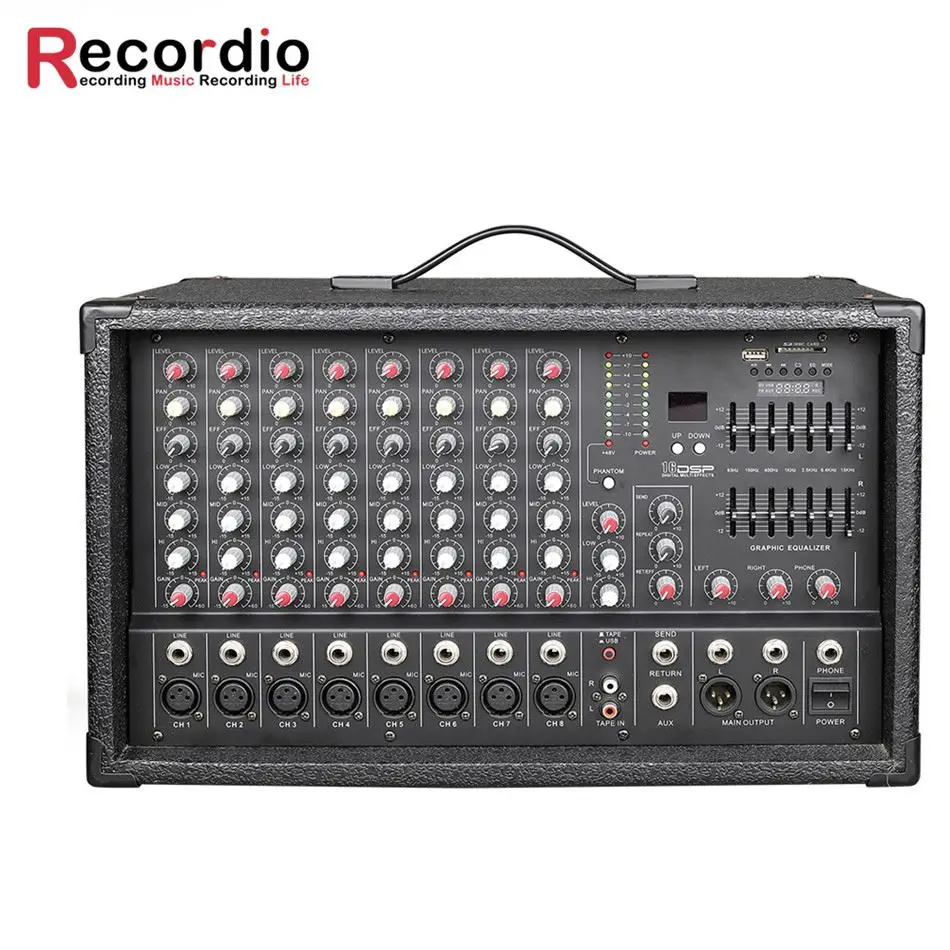 

GAX-EB8 Good Selling 8 Channel Compact Studio Mixer For Wholesales