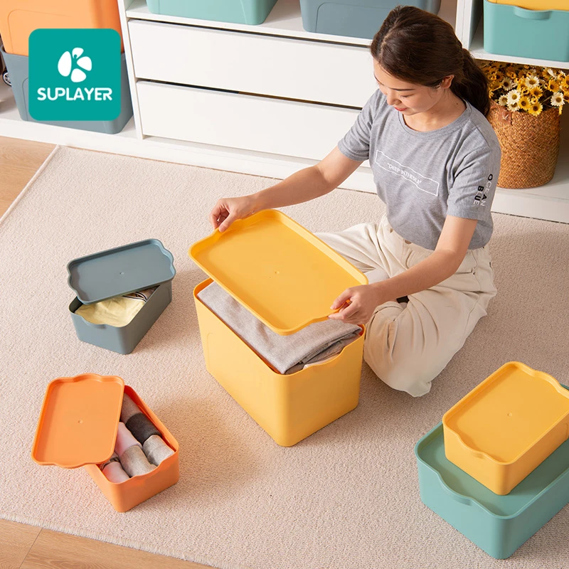 

SUPLAYER 1 MOQ Shipped Within Three Days E-commerce Hot Sell Children Toy Storage Boxes, Blue/pink/customized color
