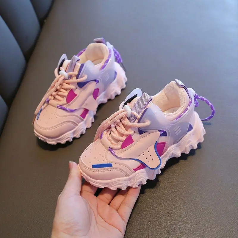 

New Children Shoes Boys Girls Sport Shoes Breathable Mesh Comfortable Kids Running Shoes Lightweight Outdoor Sneakers Size