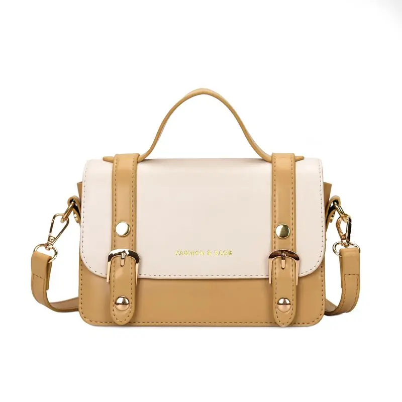 

Fashion PU leather crossbody satchel student girls Sling Tote bag Mini messenger bag women, 4 colors