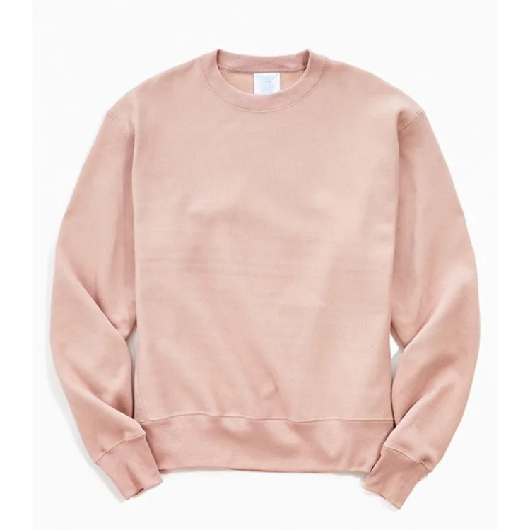 Wholesale Custom Plain French Terry Mens Crewneck Sweatshirt