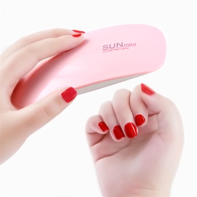 

SUN mini 6w UV LED Lamp Nail Dryer Portable USB Cable sun mini UV nail lamp For gel polish, Pink, white, green, blue