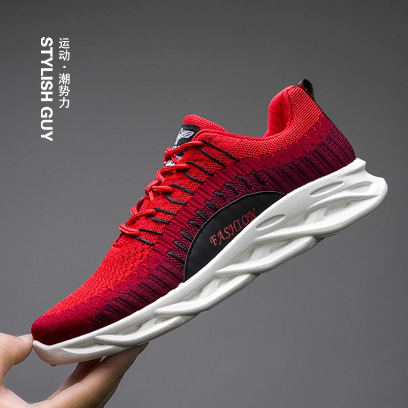 

China New Trend Mesh Men's Sports Casual Shoes For Student Men's sports shoes in summer, Blank