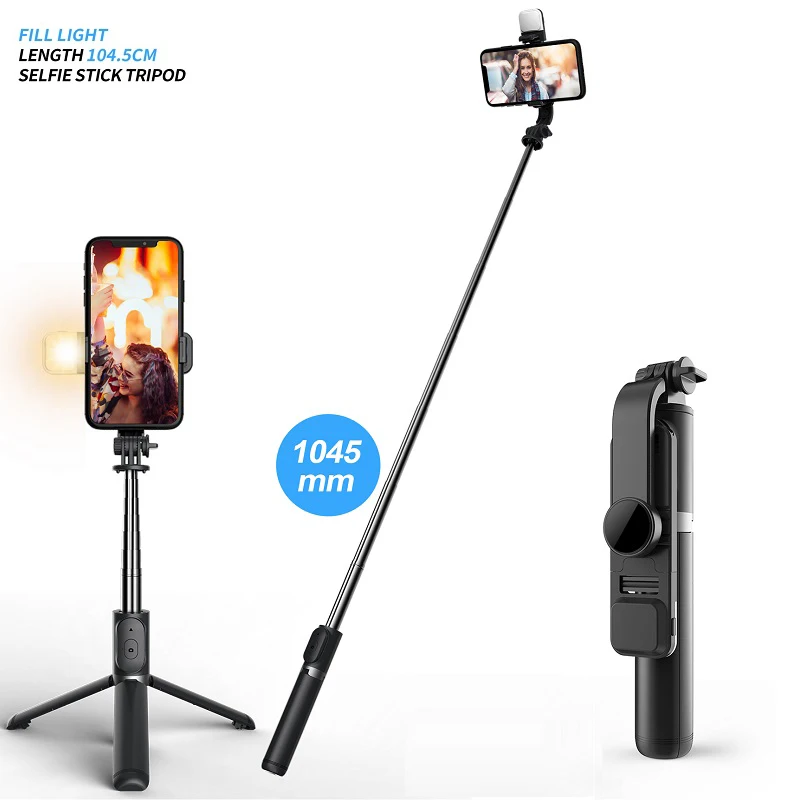 

Flexible Selfie Stick Stabilize Foldable Mini Tripod With Ring Light Blue Tooth Remote Control Phone Selfie Stick Tripod