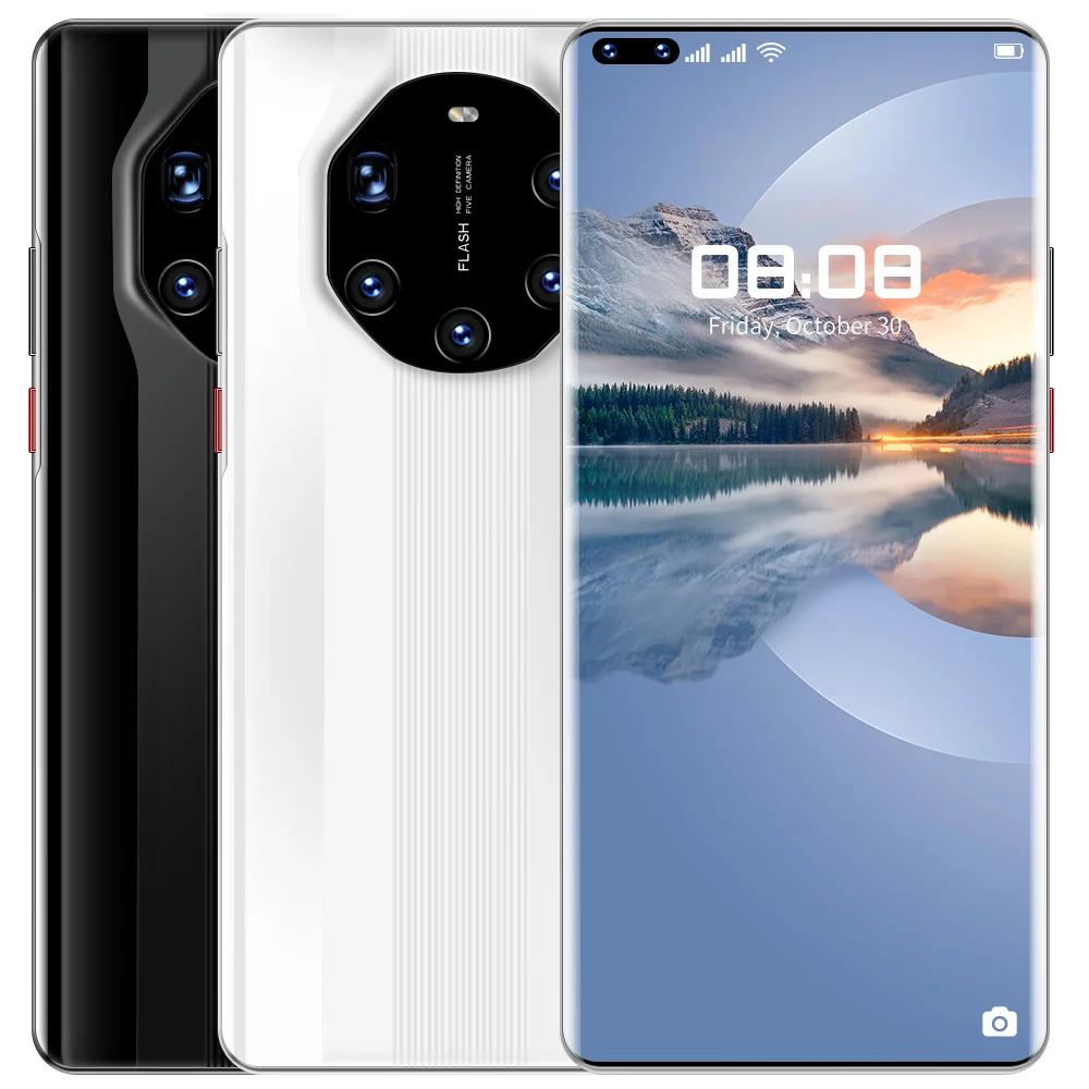 

Mate40 RS + 7.3 inch 12GB + 512GB Android smartphone 10 core 5G LET phone 4 camera face ID Unlocked version mobile phone