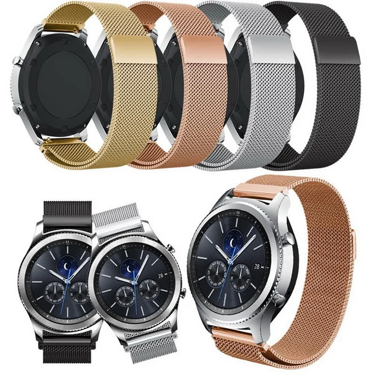 

Magnetic buckle for Samsung galaxy gear s3 Strap  Milanese Loop for 46mm band galaxy gear s2