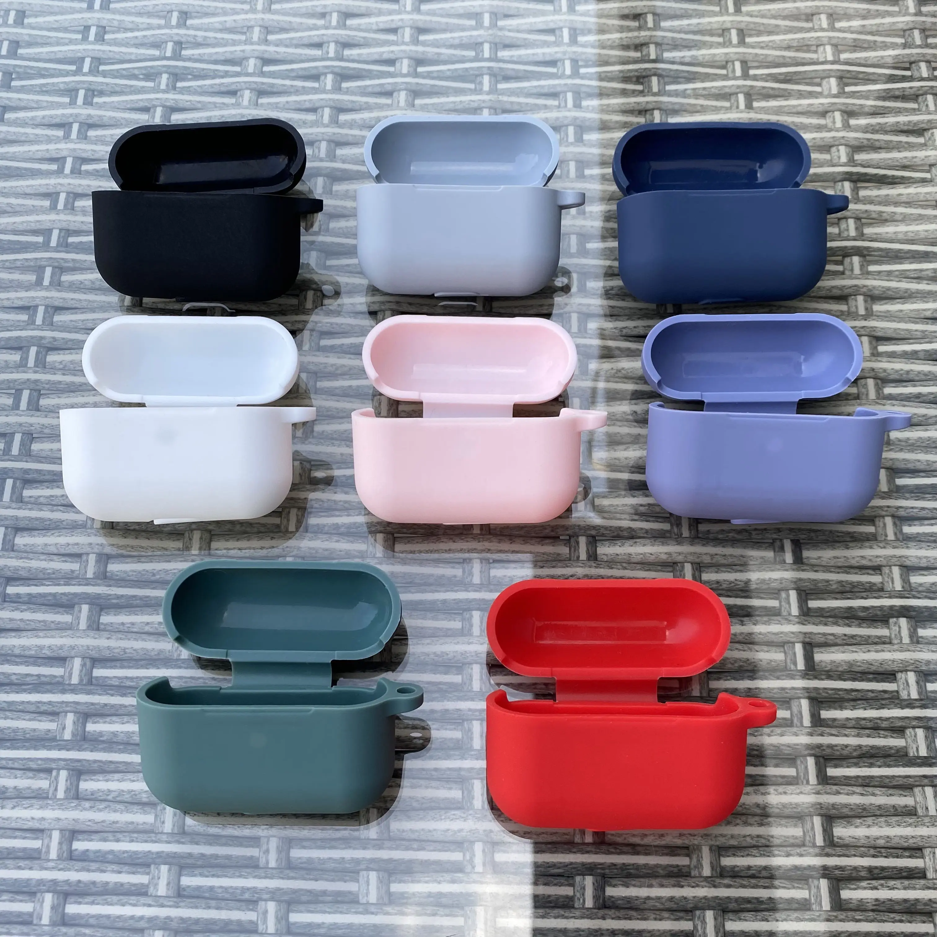 

2020 Silicone Protective Case Cover For Airpods Pro With Keychain