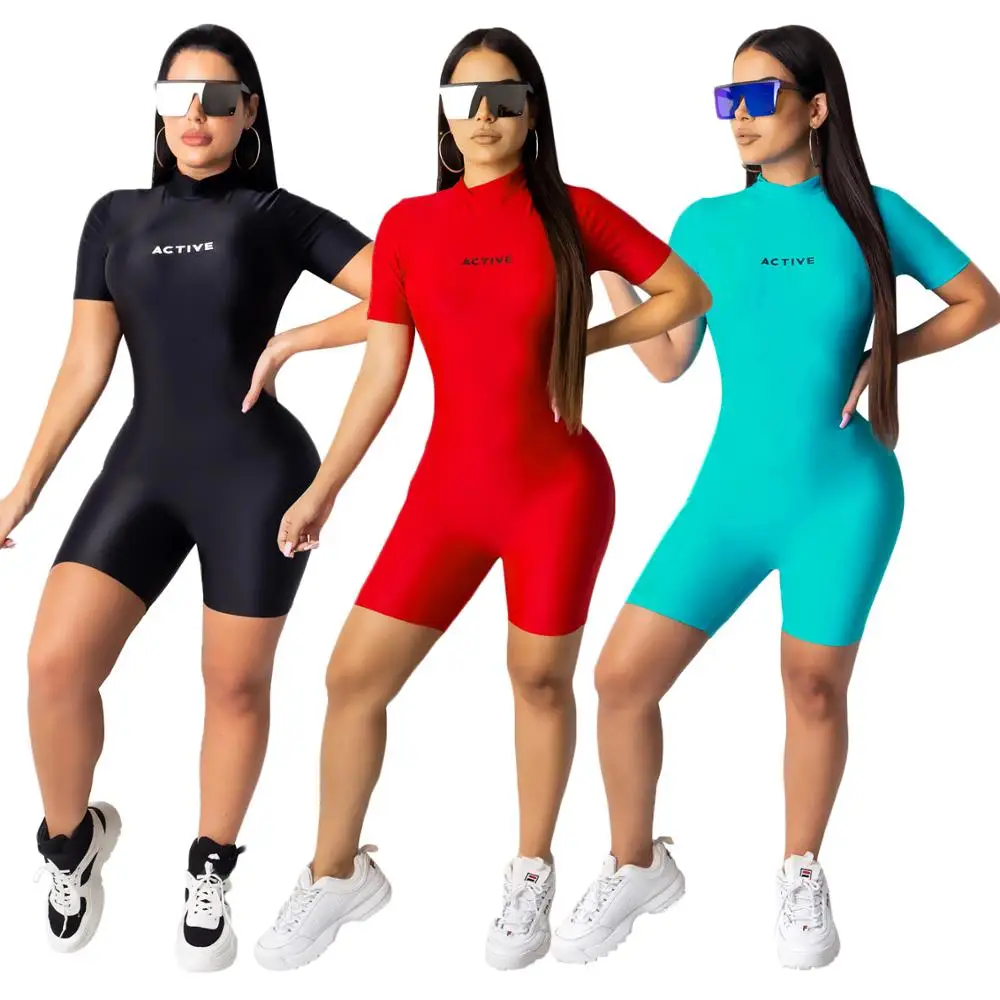 

2020 Women Sportswear Jumpsuit And Rompers Sexy Bodycon Ladies Black Jumpsuits