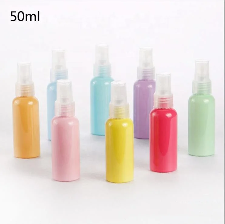 

BEAU FLY Wholesale  Macaroon Color Travel Bottle Portable Cosmetic Lotion PET Spray Bottle, Blue, pink, yellow, purple, hot pink, orange