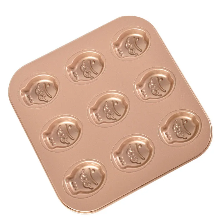 

Baking cake mold golden non-stick Cake mold 9-cooks baking equipments tools, Gold